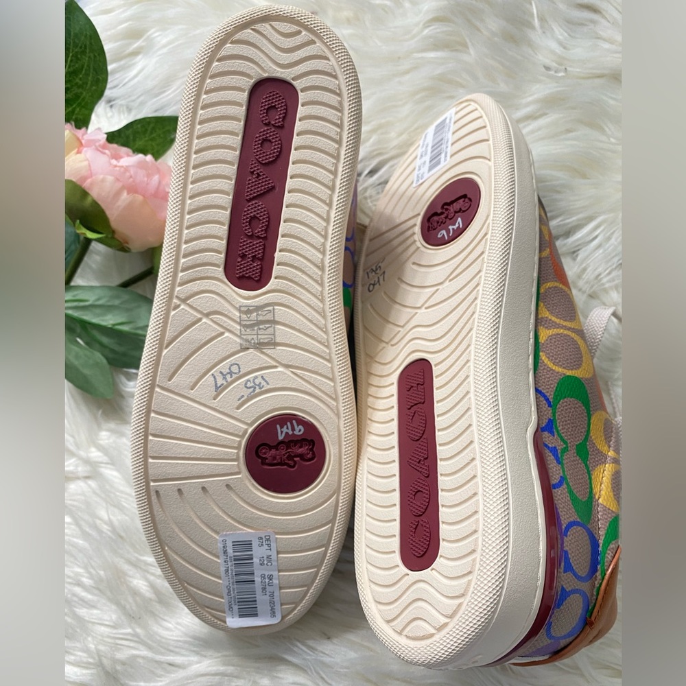 COACH
Lowline Rainbow Coated Canvas Sneakers - Picture 13 of 13